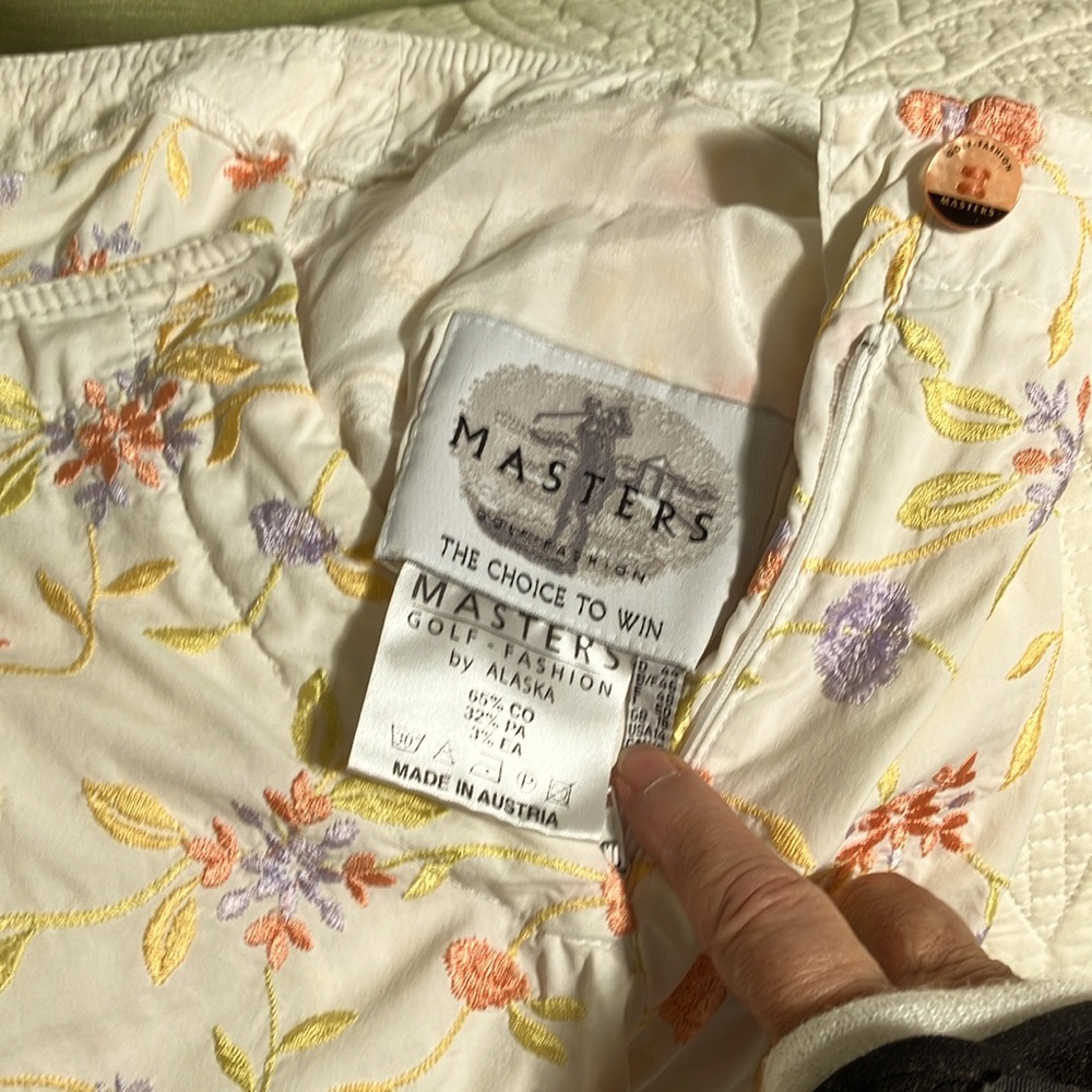 VINTAGE CAPRIS MASTERS GOLF FASHION BY ALASKA MADE IN AUSTRIA  Sz 14